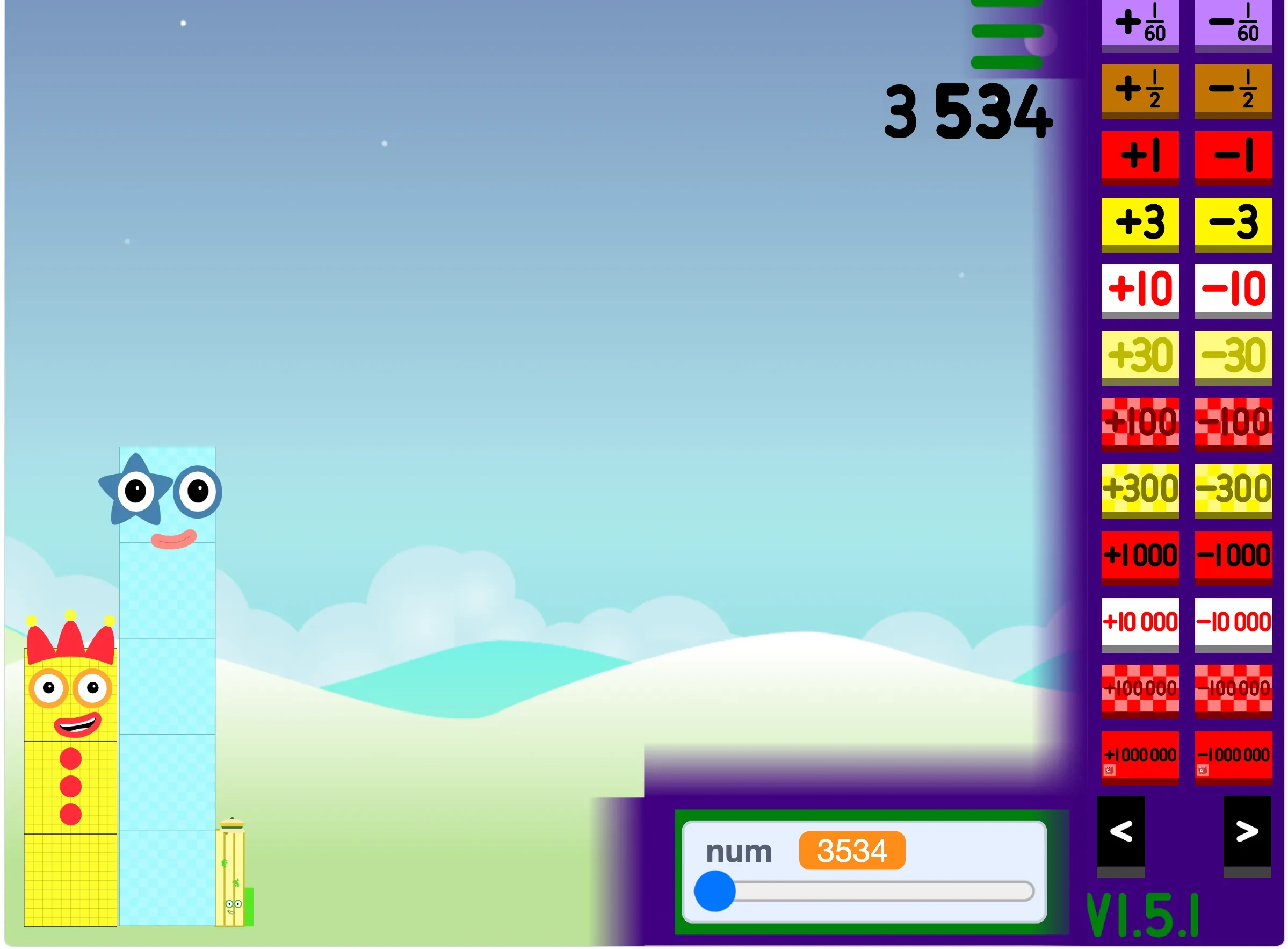 Numberblocks Generator fullscreen mode