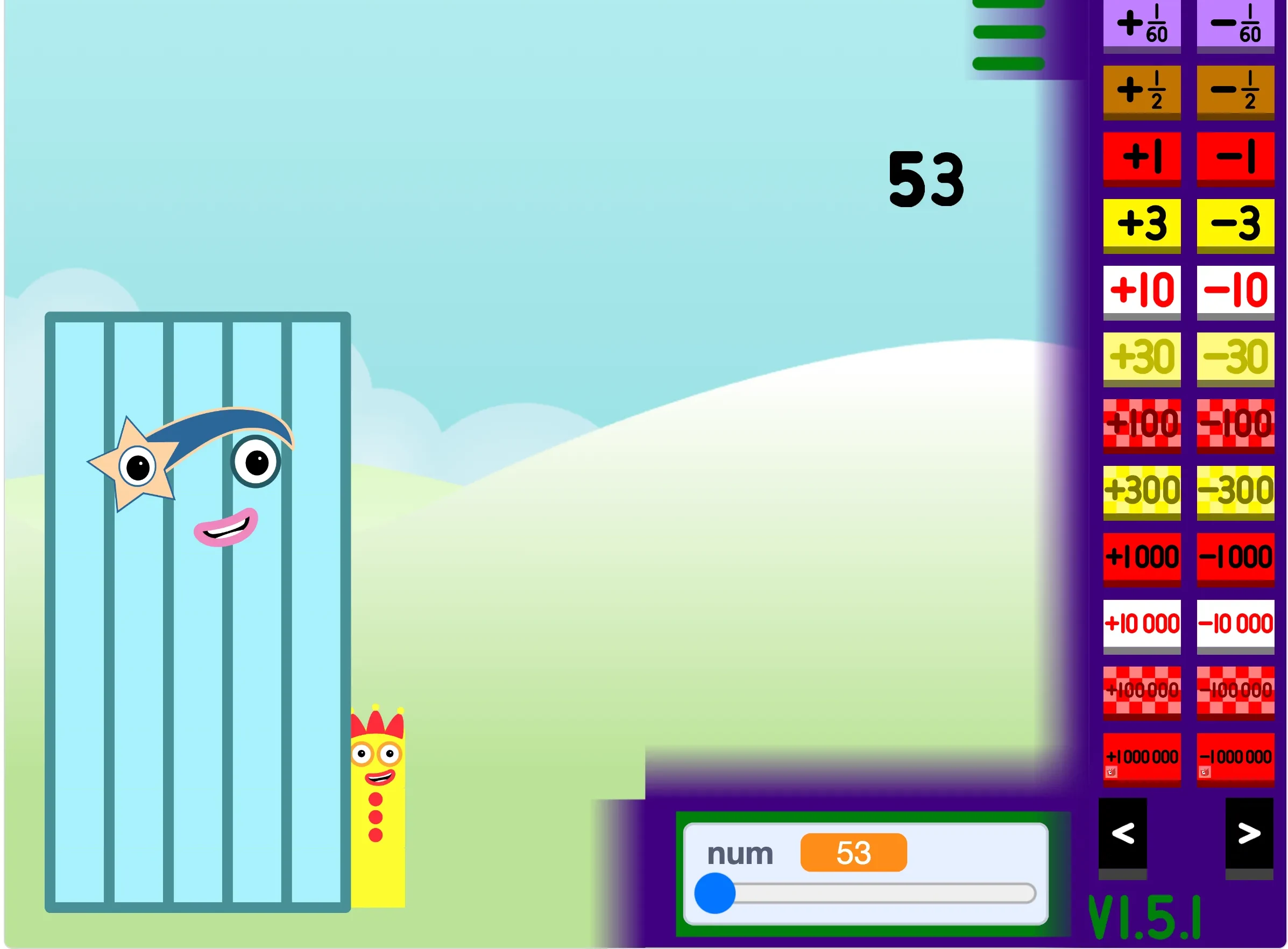 Numberblocks Generator gameplay screen